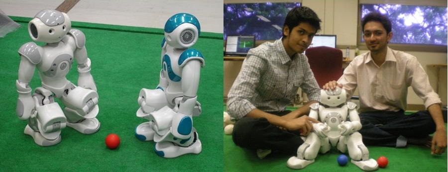 The lab hosts two state of the art Nao robots