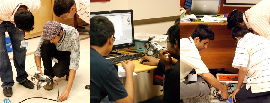 We frequently conduct Robotics Workshops for high school students