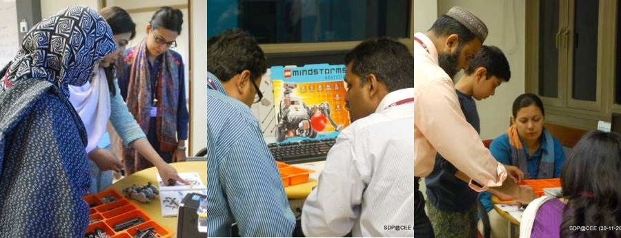 In addition to organizing robotics workshop for students, we also organize robotics training for high school teachers